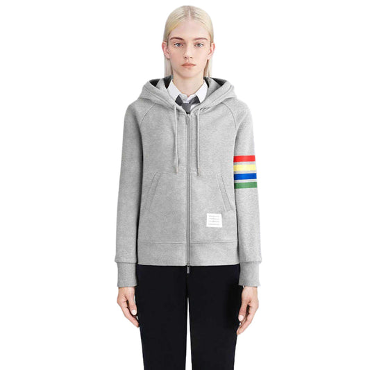 MR.TOM Rainbow Stripes Hoodie