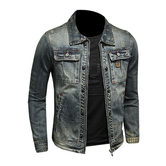 SOLO-DSQ2 25ss Distressed Denim Jacket