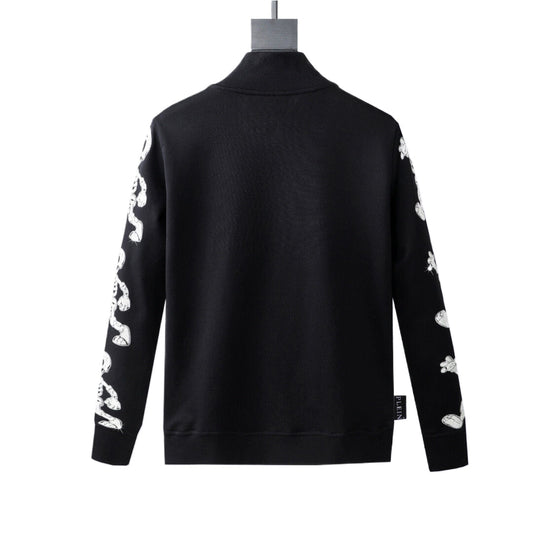 PLElN 2025SS Sports Black Hoodie