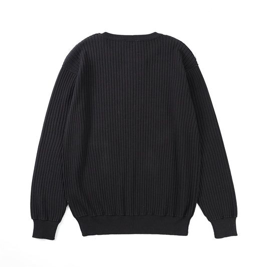 2025ss Man Black logo Sweater