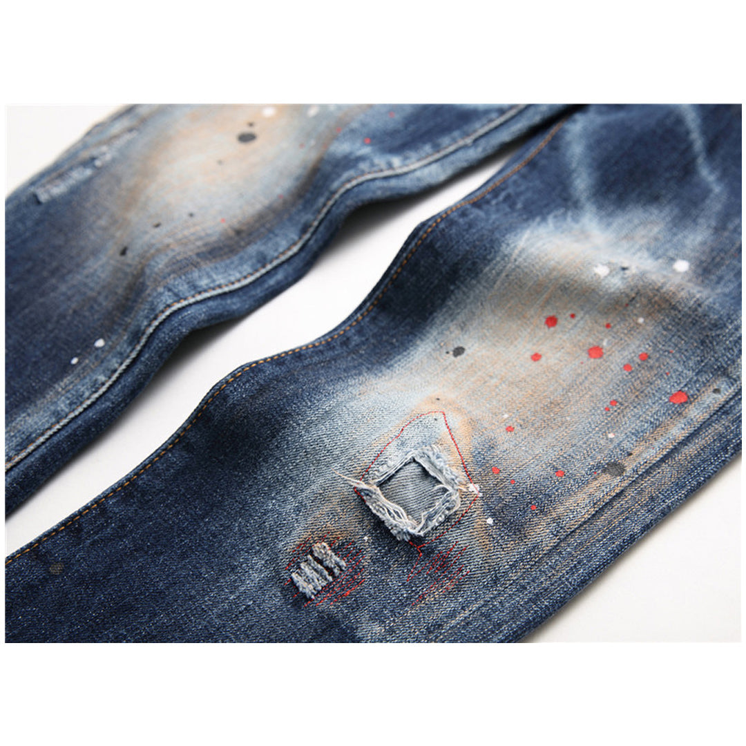 SOLO-DSQ2 Spray paint Jeans