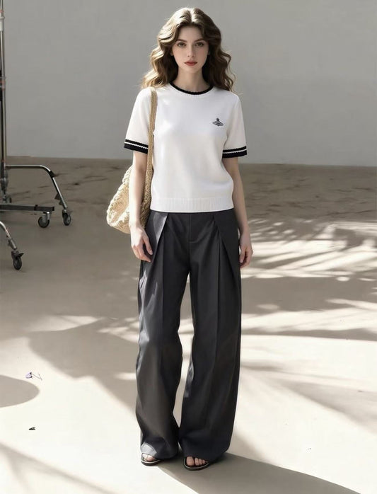 Knitting Casual T-shirt