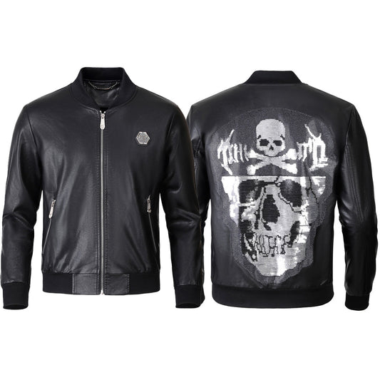 PLElN LOGO Cowhide Jacket