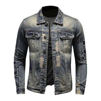 SOLO-DSQ2 2025ss Distressed Denim Jacket