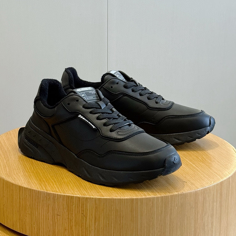 DSQ2 Men's shoe Leather sneakers