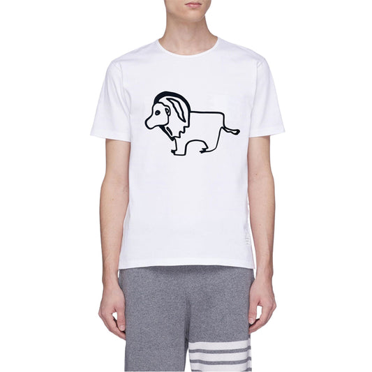 THOM  Lion print T-shirt