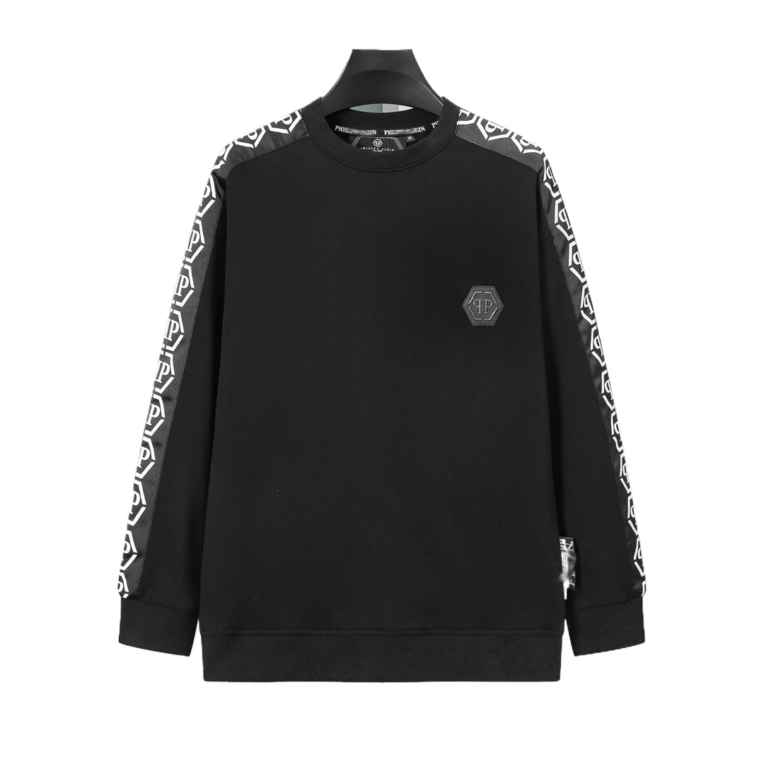 PLElN 2025SS Sports Black Hoodie