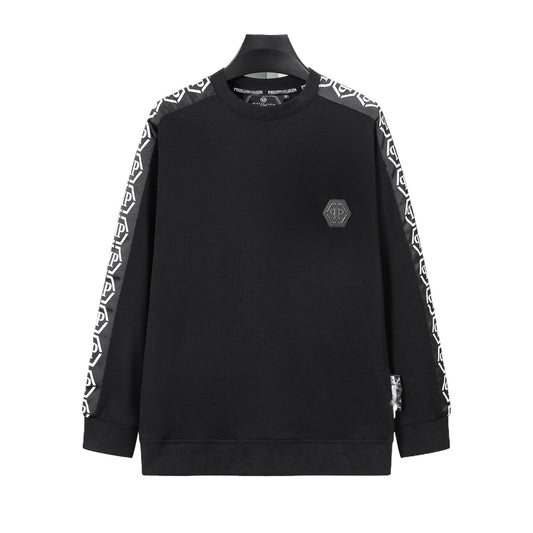 PLElN 2025SS Sports Black Hoodie