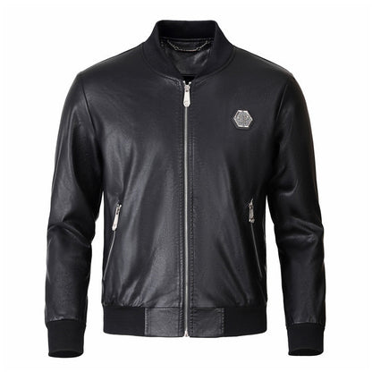 PLElN LOGO Cowhide Jacket