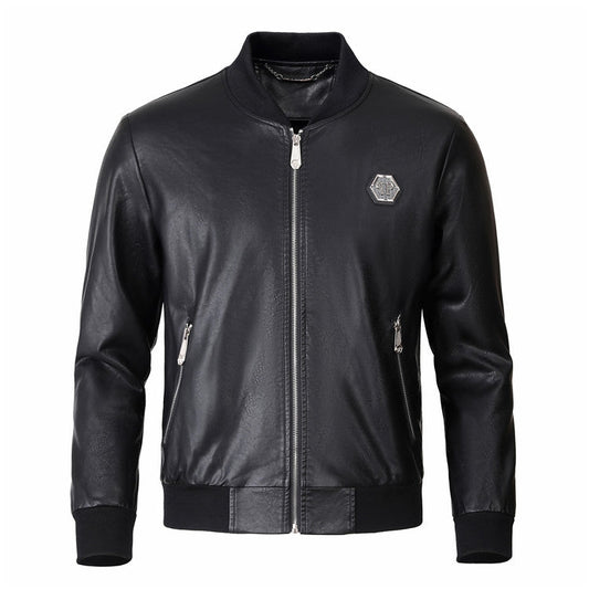 PLElN LOGO Cowhide Jacket