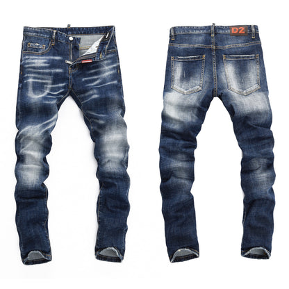 SOLO-DSQ2 Spray paint 25ss Jeans
