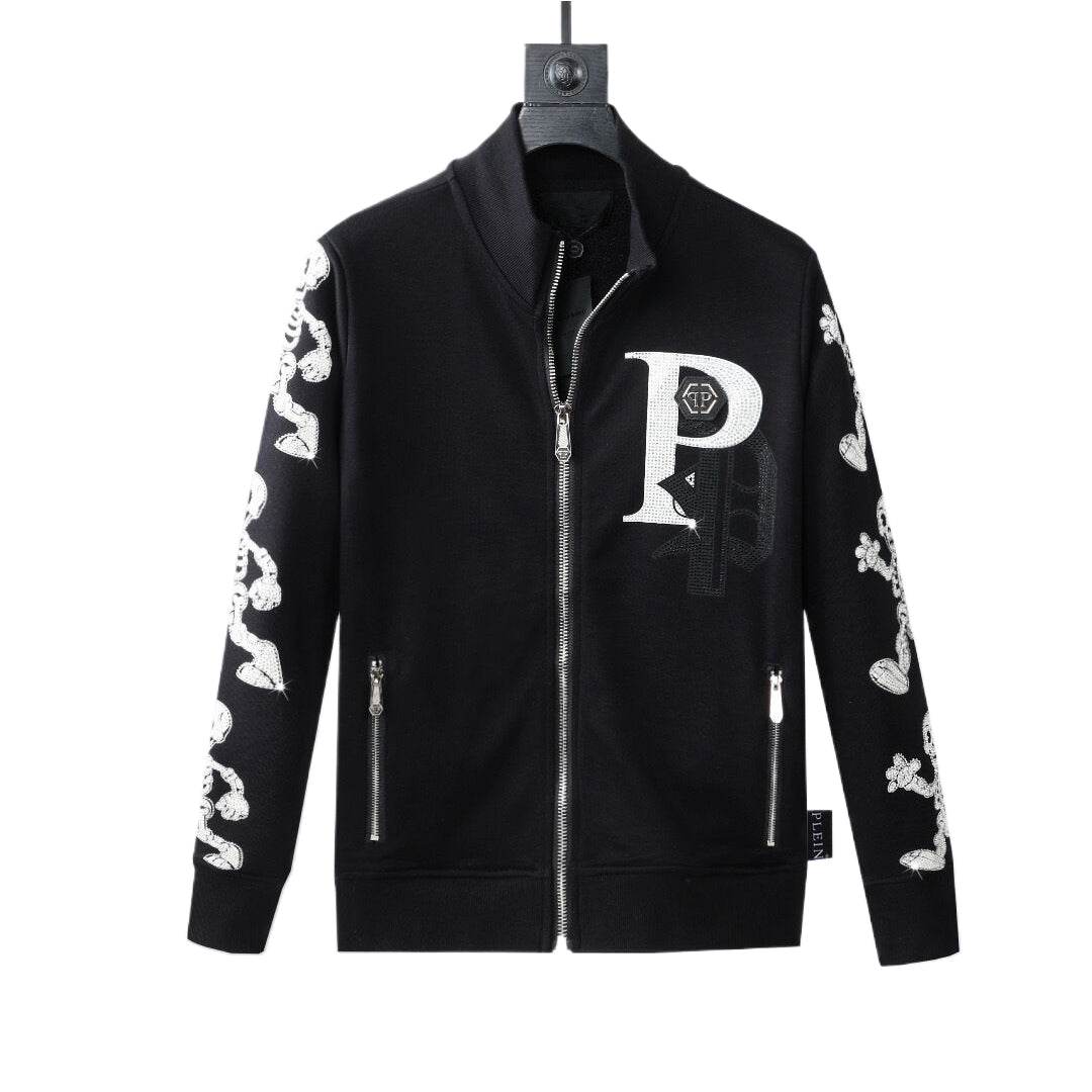 PLElN 2025SS Sports Black Hoodie