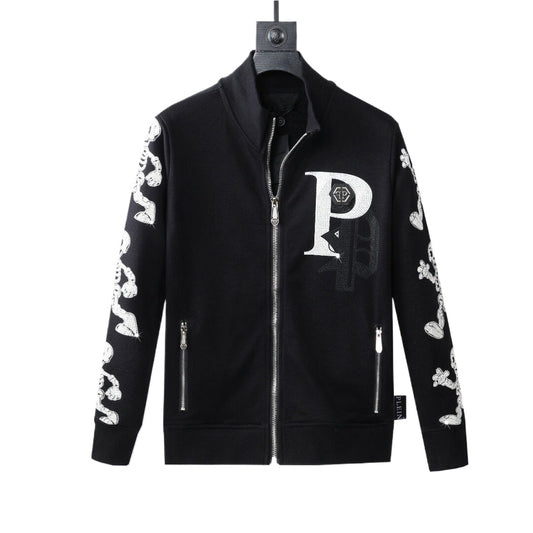 PLElN 2025SS Sports Black Hoodie