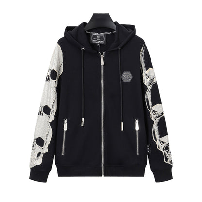 PLElN 2025SS Sports Black Hoodie