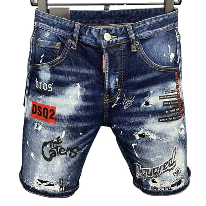 DSQ2 2025 New Blue Ripped Jeans