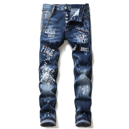 SOLO-DSQ2 2024ss printing Jeans