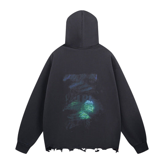 2025SS Men's Distressed Hoodie