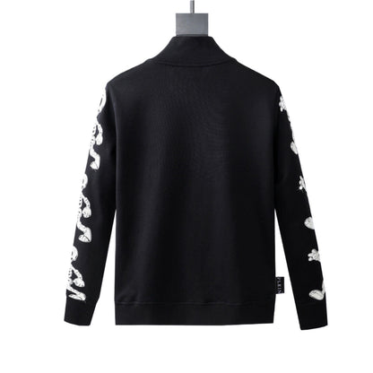 PLElN 2025SS Sports Black Hoodie