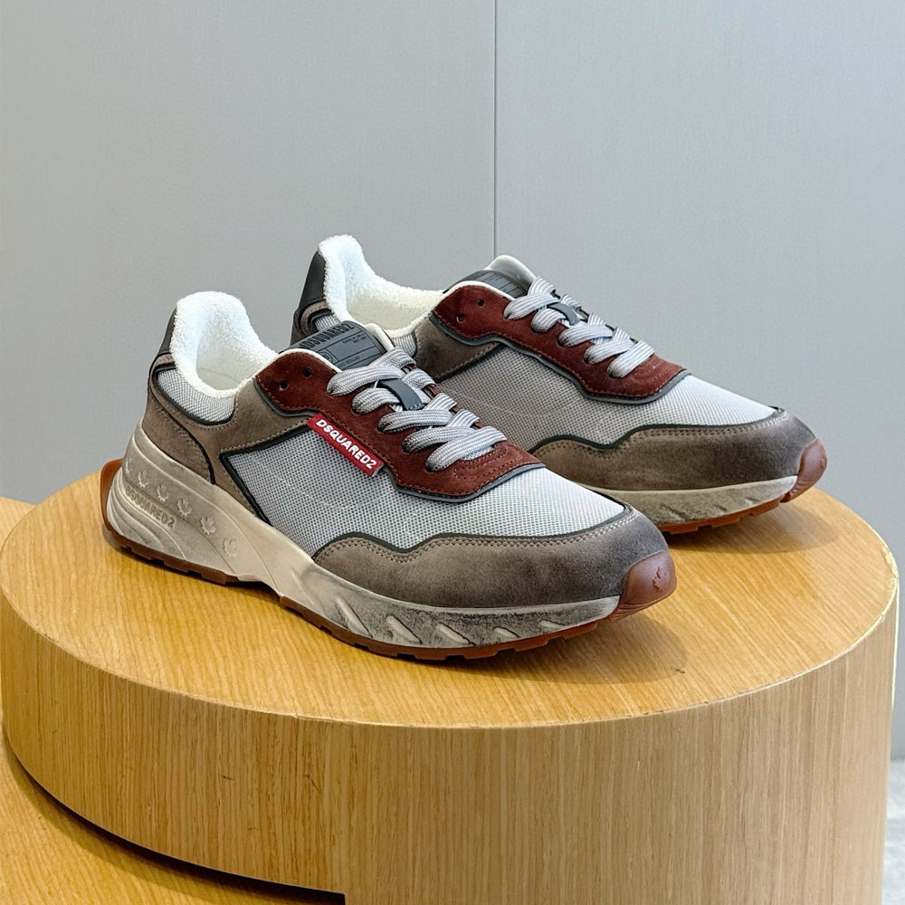 DSQ2 2026 Men's shoe Leather sneakers