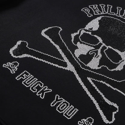 PLElN 2025SS Sports Black Hoodie