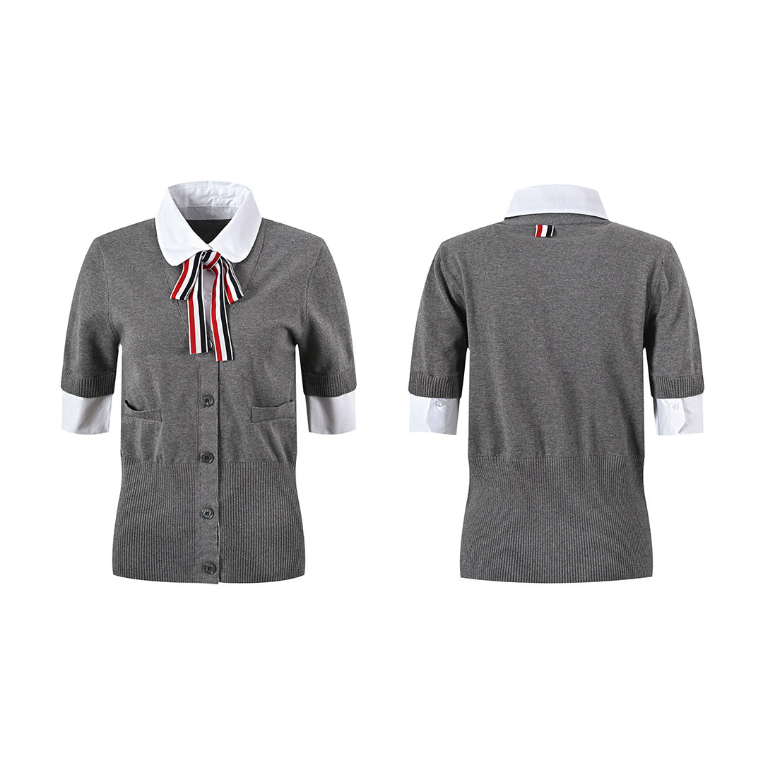 THOM  Women Ribbon POLO shirt