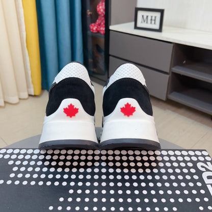 New-DSQ2 Leather sneakers