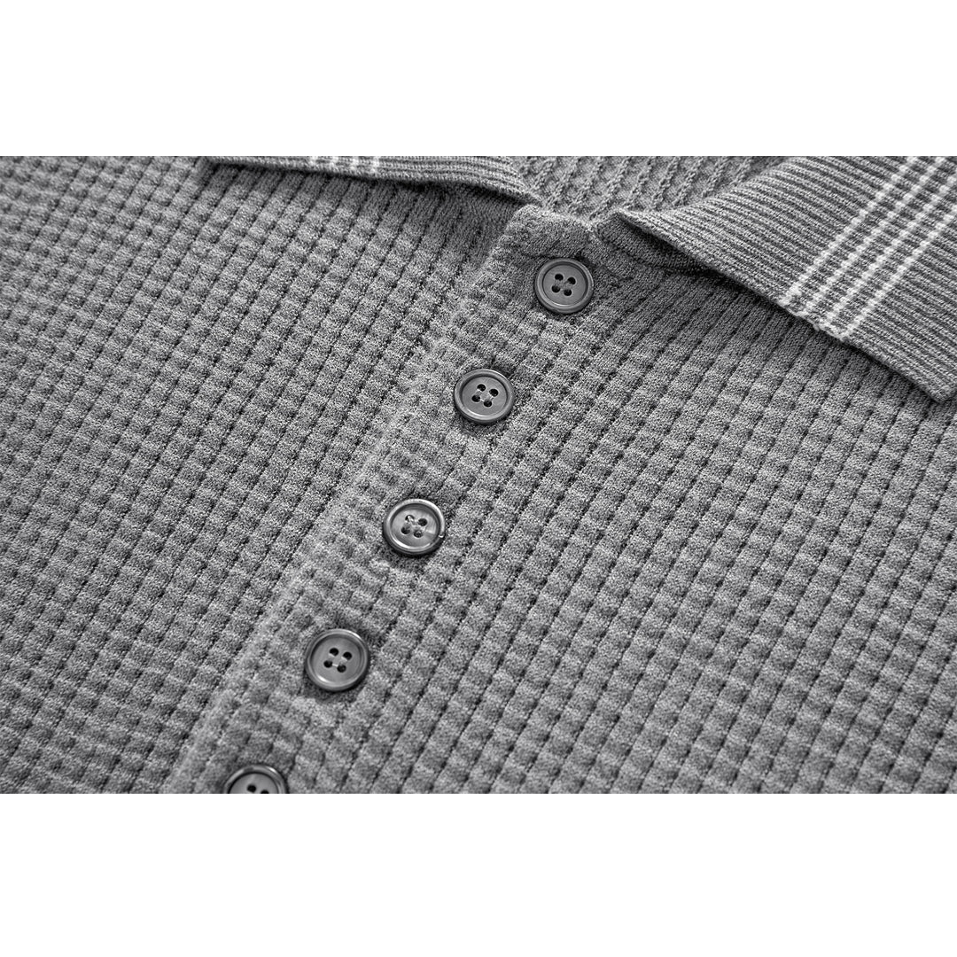 THOM Waffle fabric POLO Shirt