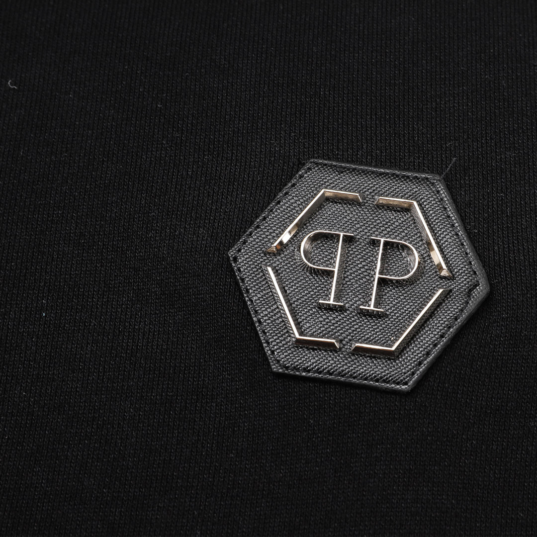 PLElN 2025SS Sports Black Hoodie