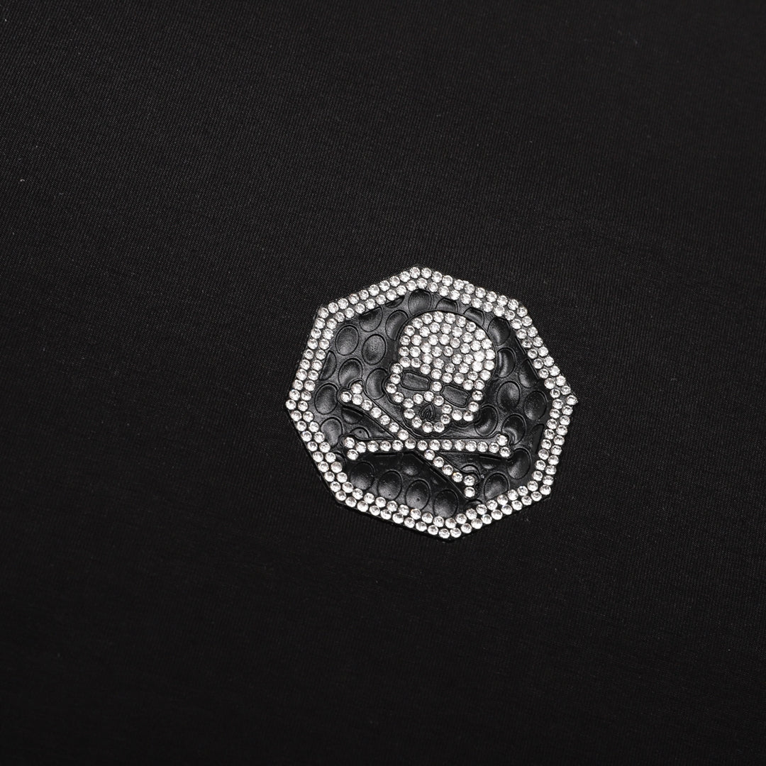 PLElN Hot stamping Skull T-shirt