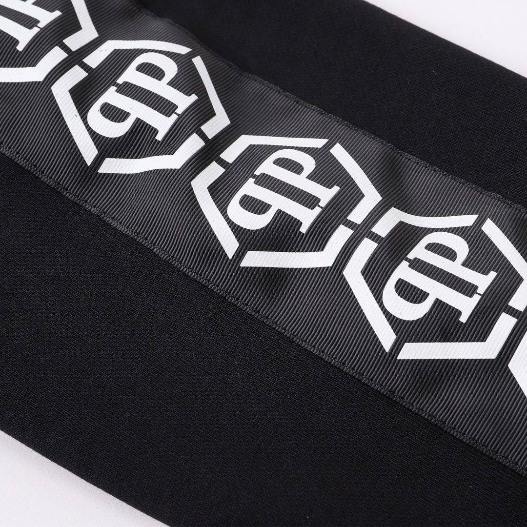 PLElN 2025SS Sports Black Hoodie