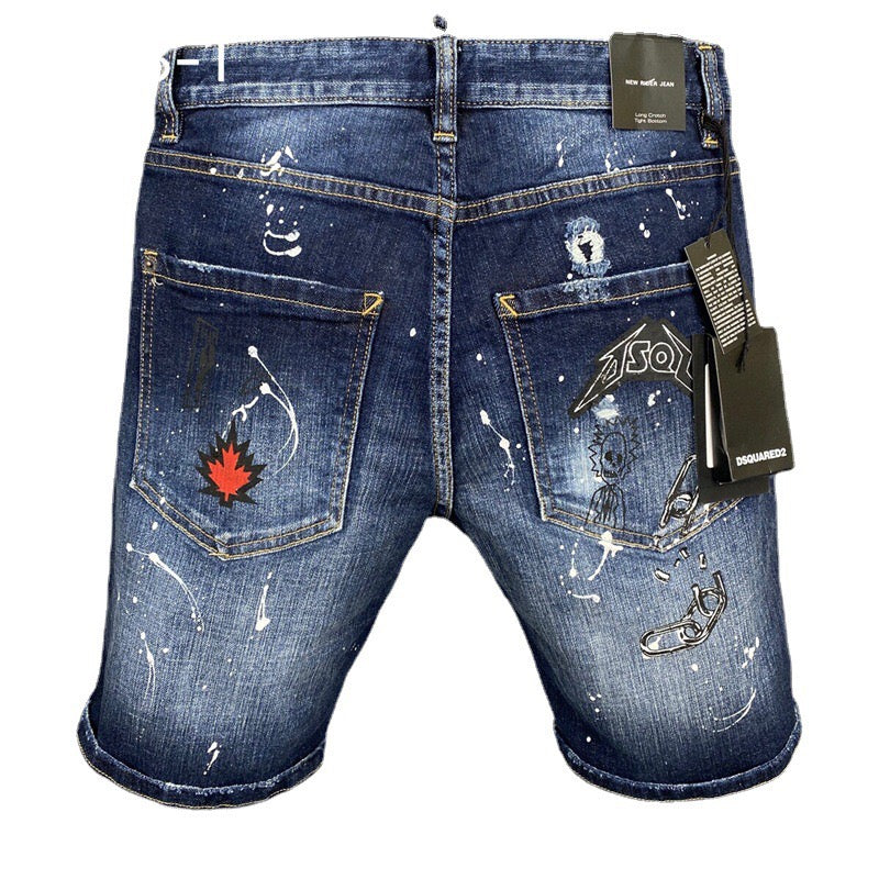 DSQ2 2025 New Blue Ripped Jeans