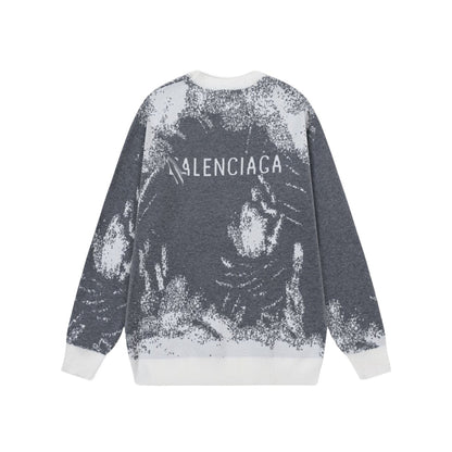 2025ss Man Graffiti Wool Sweater