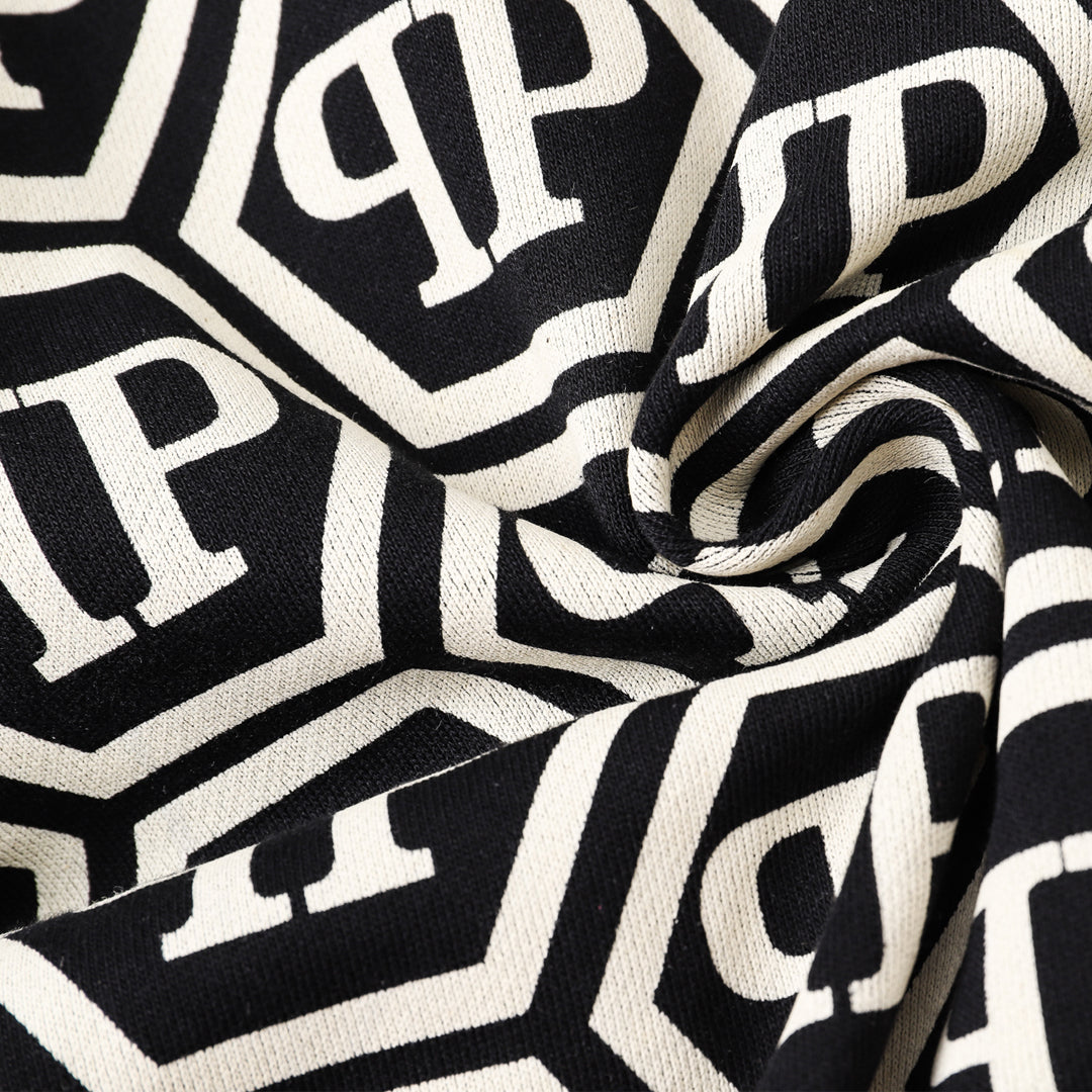 PLElN 2025SS Sports Black Hoodie