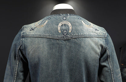 SOLO-DSQ2 Distressed Denim Jacket