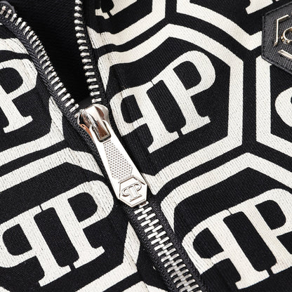 PLElN 2025SS Sports Black Hoodie