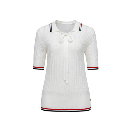 THOM  Women stripe POLO shirt