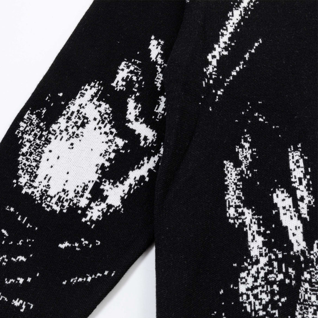 2025ss Man Graffiti Wool Sweater