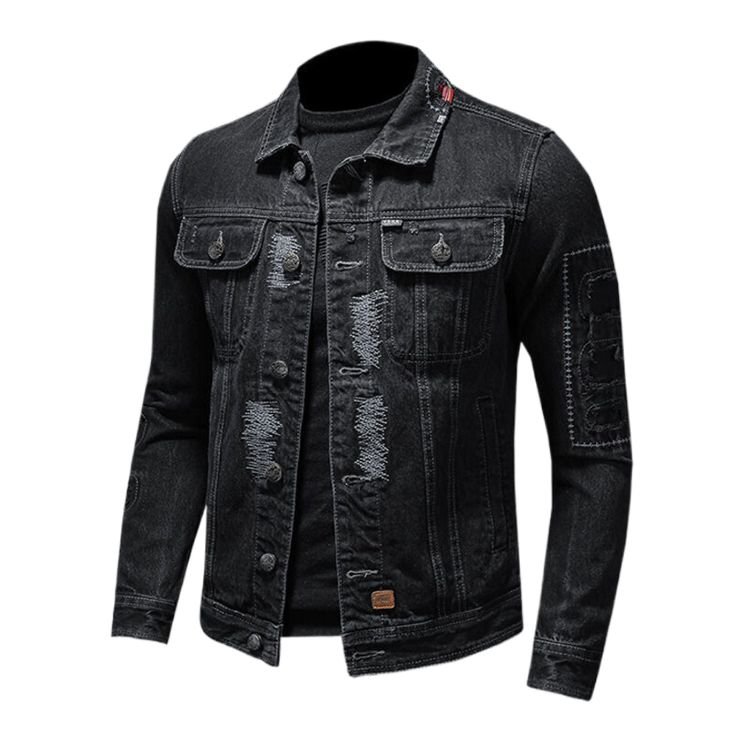SOLO-DSQ2 2025ss Distressed Denim Jacket