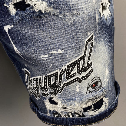 DSQ2 2025 New Blue Ripped Jeans